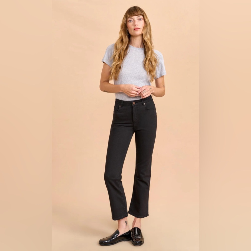La Ligne Meredith High Rise Cropped Flare Jean